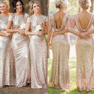 Gold Sequin Dress